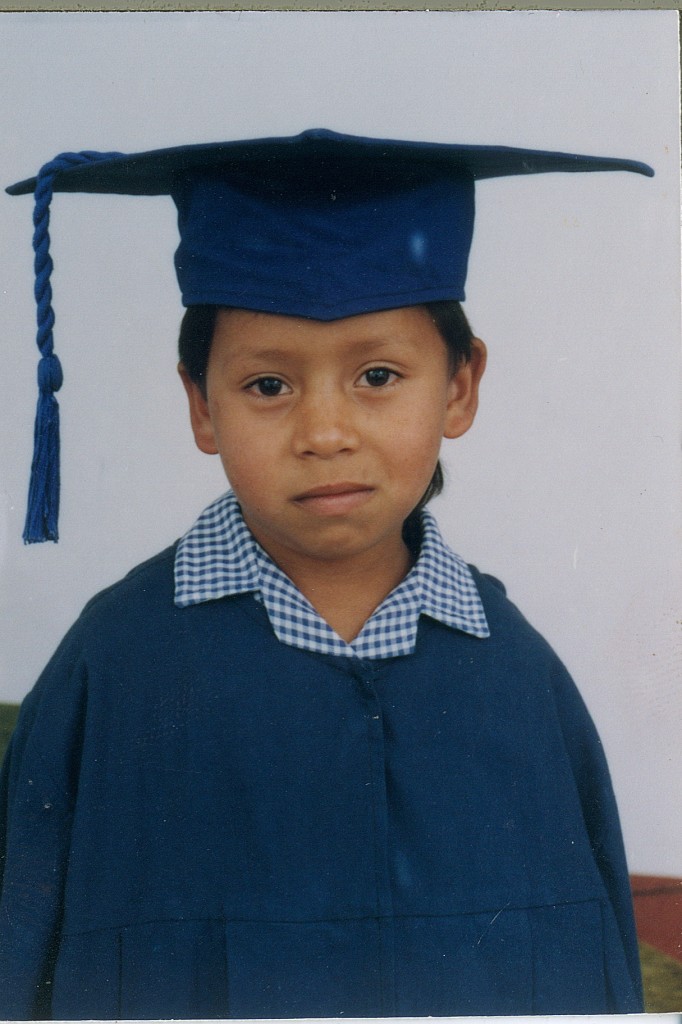 Enrique at his kindergarten graduation.